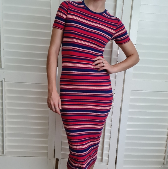 Sportsgirl Dresses Sportsgirl Bodycon Tee Midi Dress Size 6 To 8